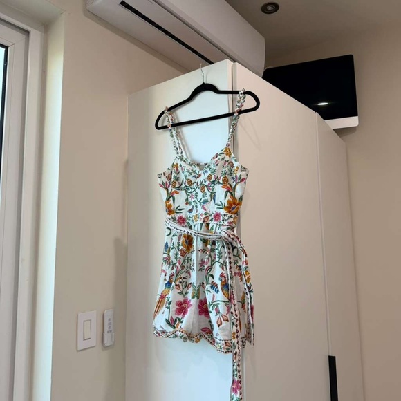 Farm Rio Off-White Delicate Forest Romper - Picture 2 of 7